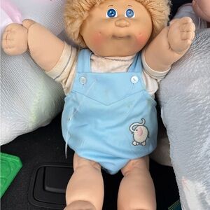 Vintage Cabbage Patch babyBlue Overalls Cabbage Patch Style Baby Doll